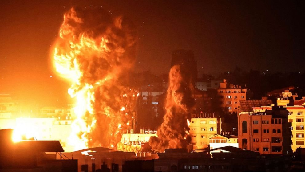 Israel airstrikes on Gaza Strip.