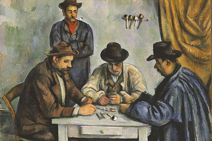 The Card Players" by Paul Cézanne